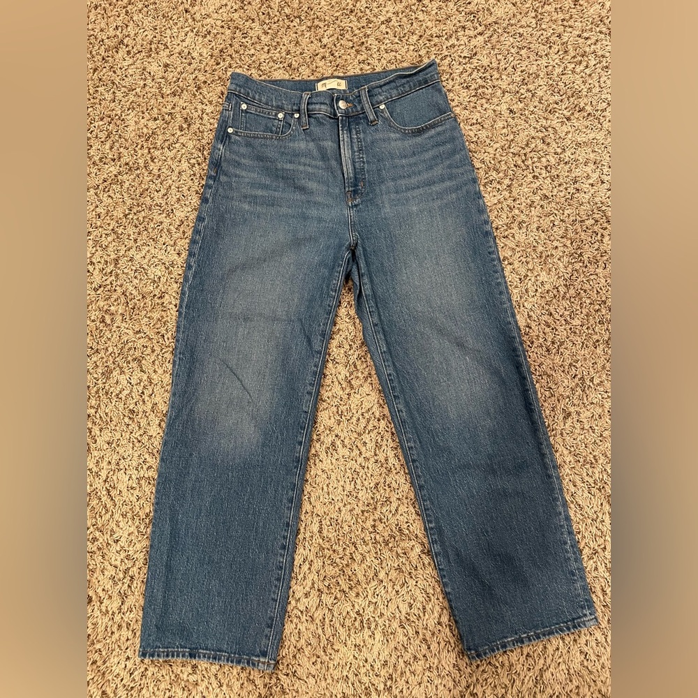 Madewell the Perfect Vintage Wide-Leg Blue Jeans